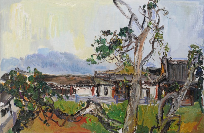 汉柏 60 X90CM布面油画2014